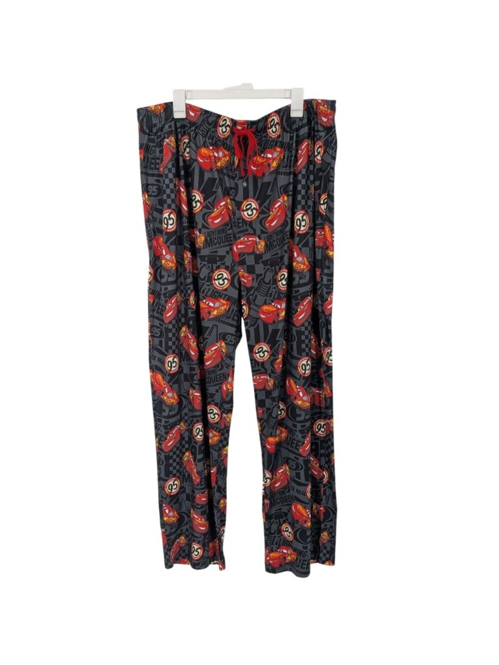 Disney Pixar Cars Lighting McQueen Pajama Pants‎ Cartoon Lounge Relaxed Plus 2X
